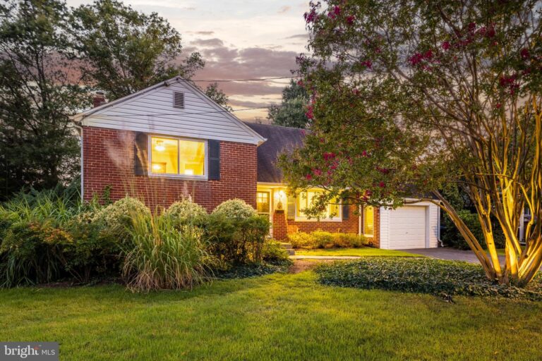 Brick rambler with landscaped yard, 5324 Taney Avenue, Alexandria, VA