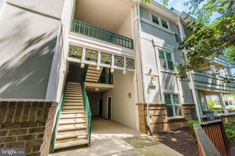 Condominium building exterior staircase, 12012 Taliesin Place 34, Reston, VA