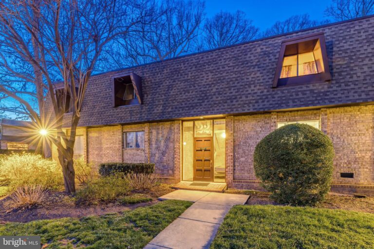 Home with steep roofline and lit entry, 11622 Vantage Hill Road 12B, Reston, VA