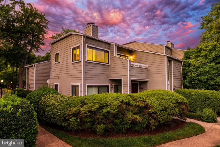 Contemporary home with landscaped front, 1957 Villaridge Drive 1957B, Reston, VA