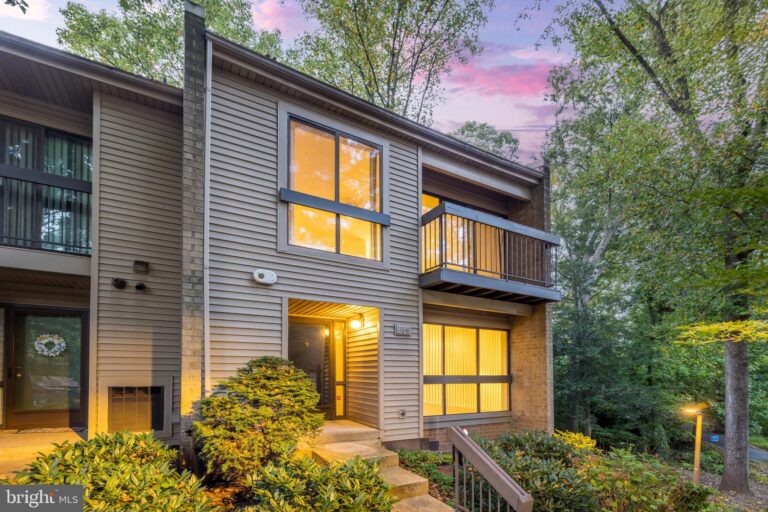 Contemporary townhome with balcony among trees, 11648 Ivystone Court 1B2, Reston, VA