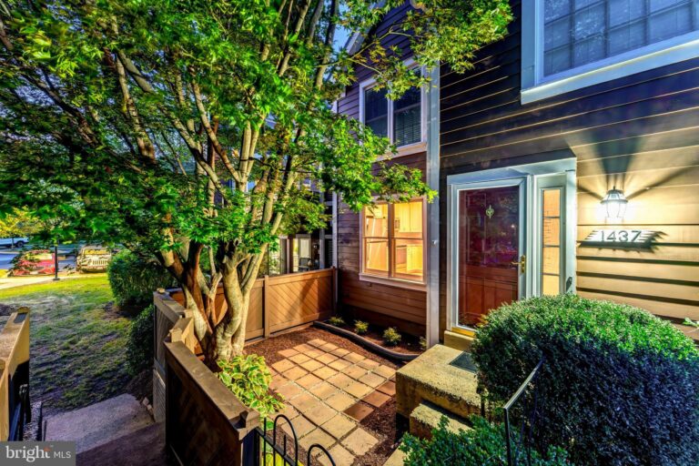 Townhome patio with plants, 1437 Church Hill Place, Reston, VA