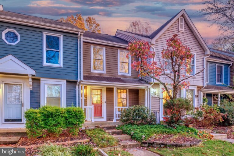 Townhomes with siding and fall foliage, 1677 Poplar Grove Drive, Reston, VA