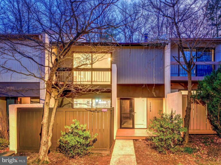 Contemporary townhome with wood siding, 11713 Newbridge Court, Reston, VA