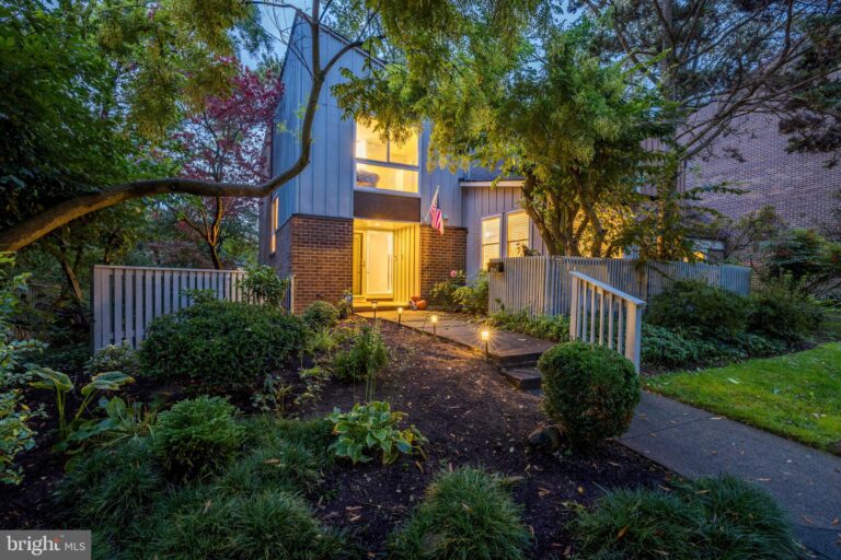 Townhome entrance with landscaped steps, 11540 Links Drive, Reston, VA