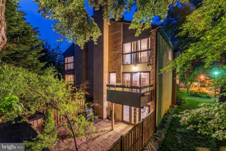 Contemporary home with balconies among trees, 3131 Eakin Park Court, Fairfax, VA