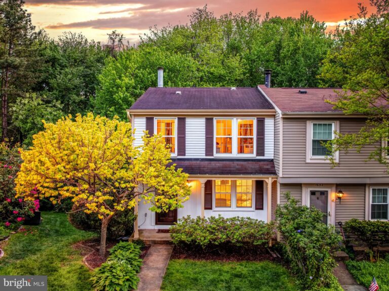 Two-story home with flowering tree in front, 1654 Barnstead Drive, Reston, VA