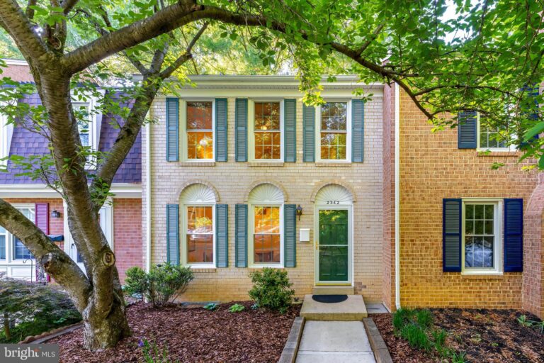 Townhome with green shutters, 2362 Albot Road, Reston, VA