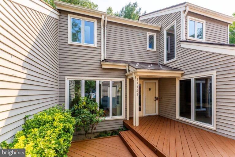 Rear deck of a townhome, 11565 Brass Lantern Court, Reston, VA