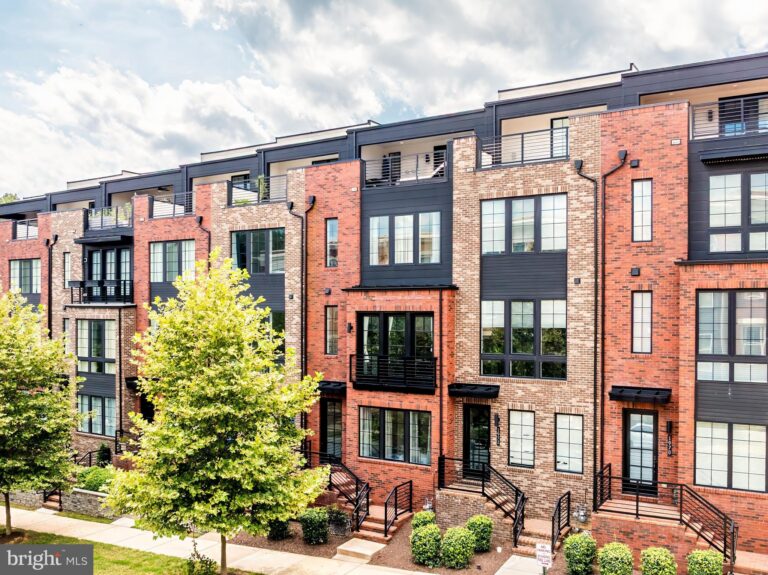 Modern brick townhomes, 1974 Roland Clarke Place, Reston, VA