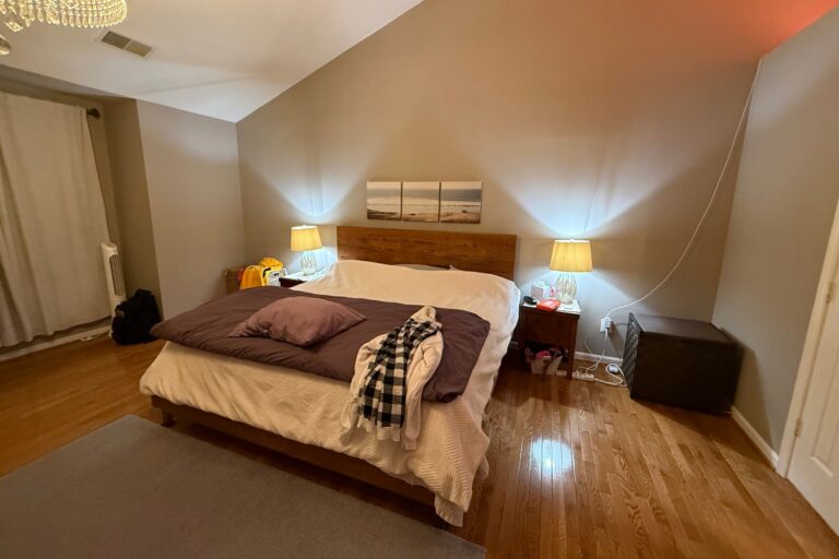 Before staging: primary bedroom at 3985 Fawnridge Ct, as it looked at the listing appointment