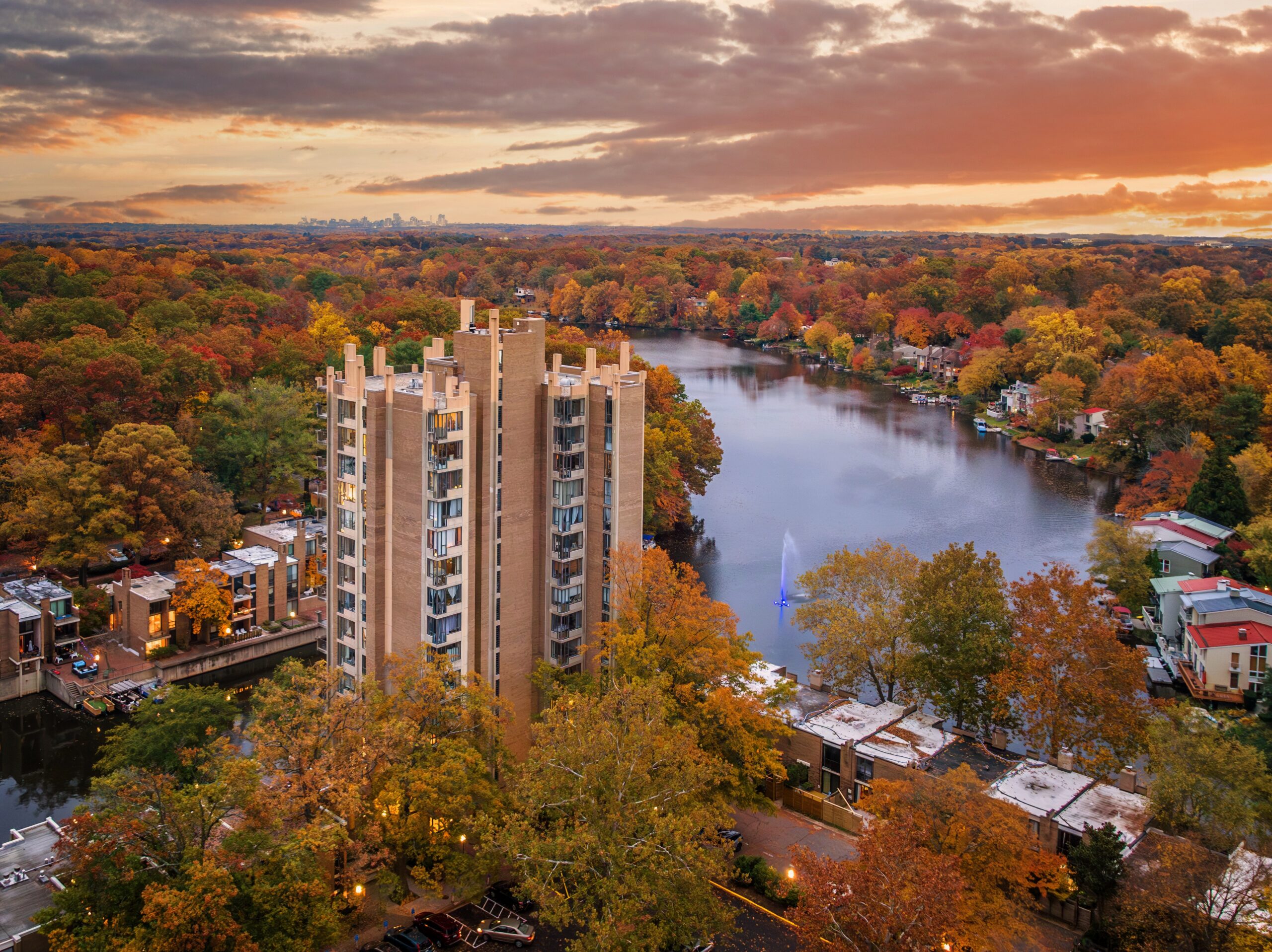 Aerial view of a Northern Virginia and Maryland neighborhood served by Dorian Davis