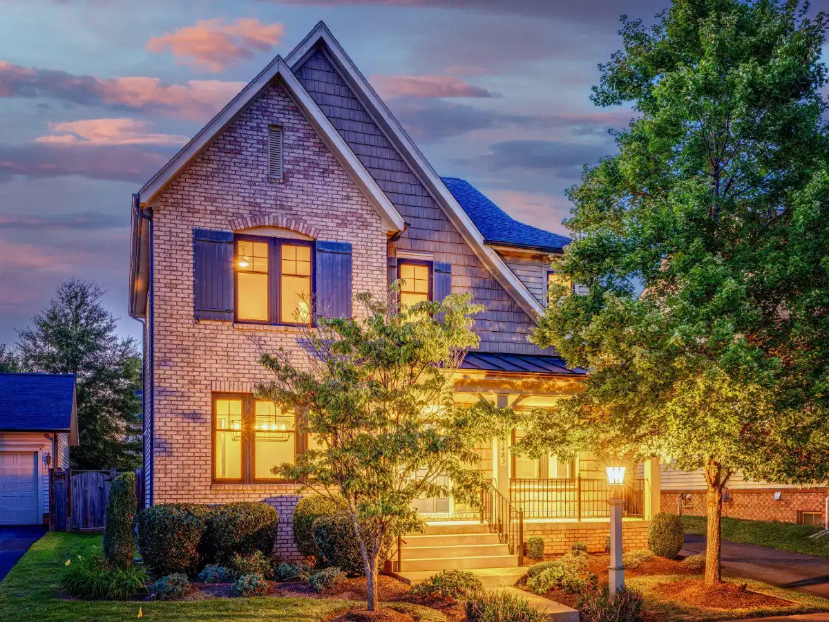 Brick-front single-family home in Ashburn, Virginia
