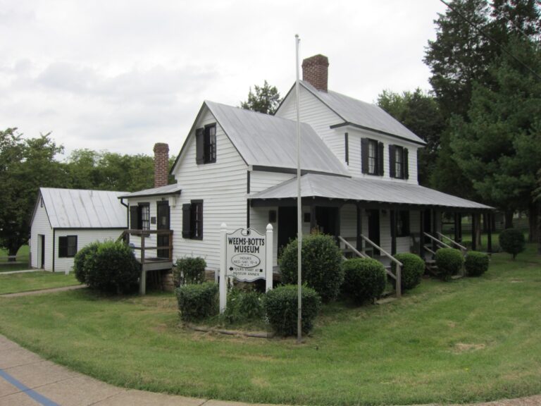 The Weems-Botts Museum at Duke and Cameron Streets in the historic Town of Dumfries, Virginia