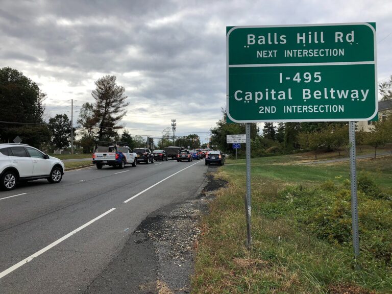 Georgetown Pike (Route 193) just east of the Capital Beltway in McLean, VA