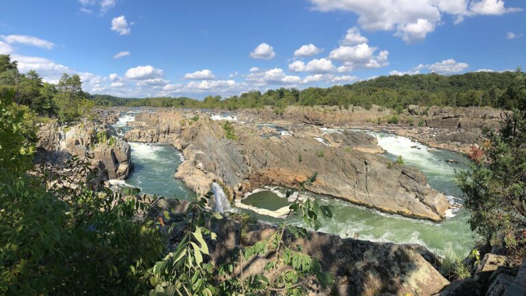 Great Falls of the Potomac River seen from Overlook 1 in Great Falls Park, Virginia