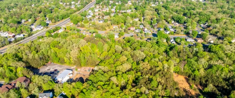 Aerial view of neighborhoods in eastern Prince William County, Virginia
