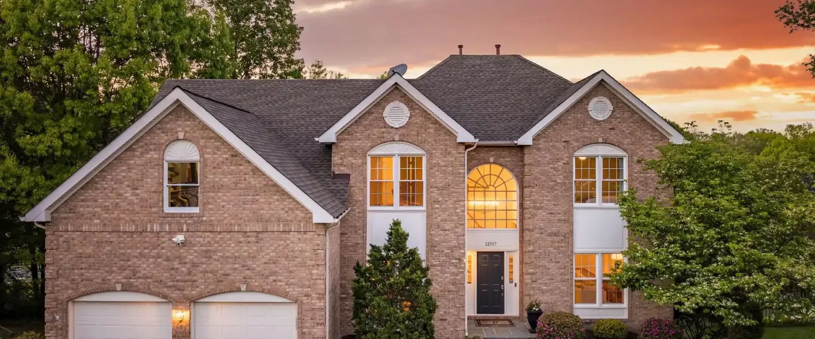 Brick-front colonial home in Fairfax County, Virginia