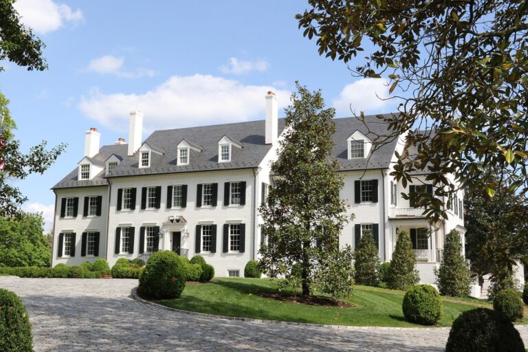 Hickory Hill, a historic brick estate house dating to about 1870, in McLean, VA