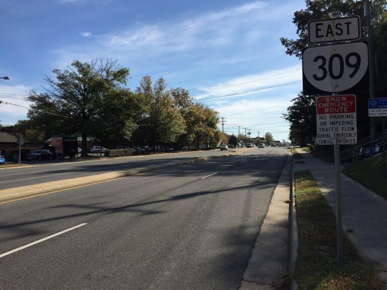 Old Dominion Drive at Route 123 (Dolley Madison Boulevard) in McLean, VA