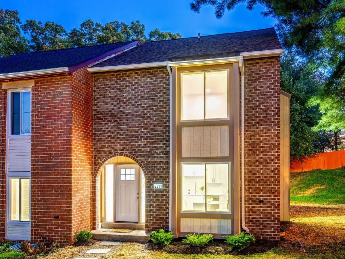 Brick home exterior in Prince William County, Virginia