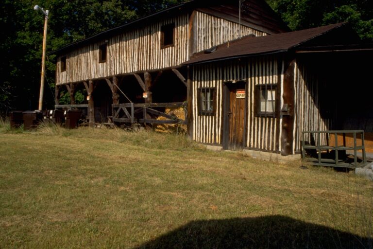 Historic wooden cabin in Prince William Forest Park near Dumfries, Virginia