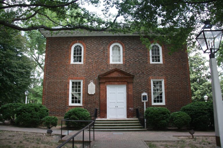 The Falls Church, the colonial-era brick church that gave the City of Falls Church its name